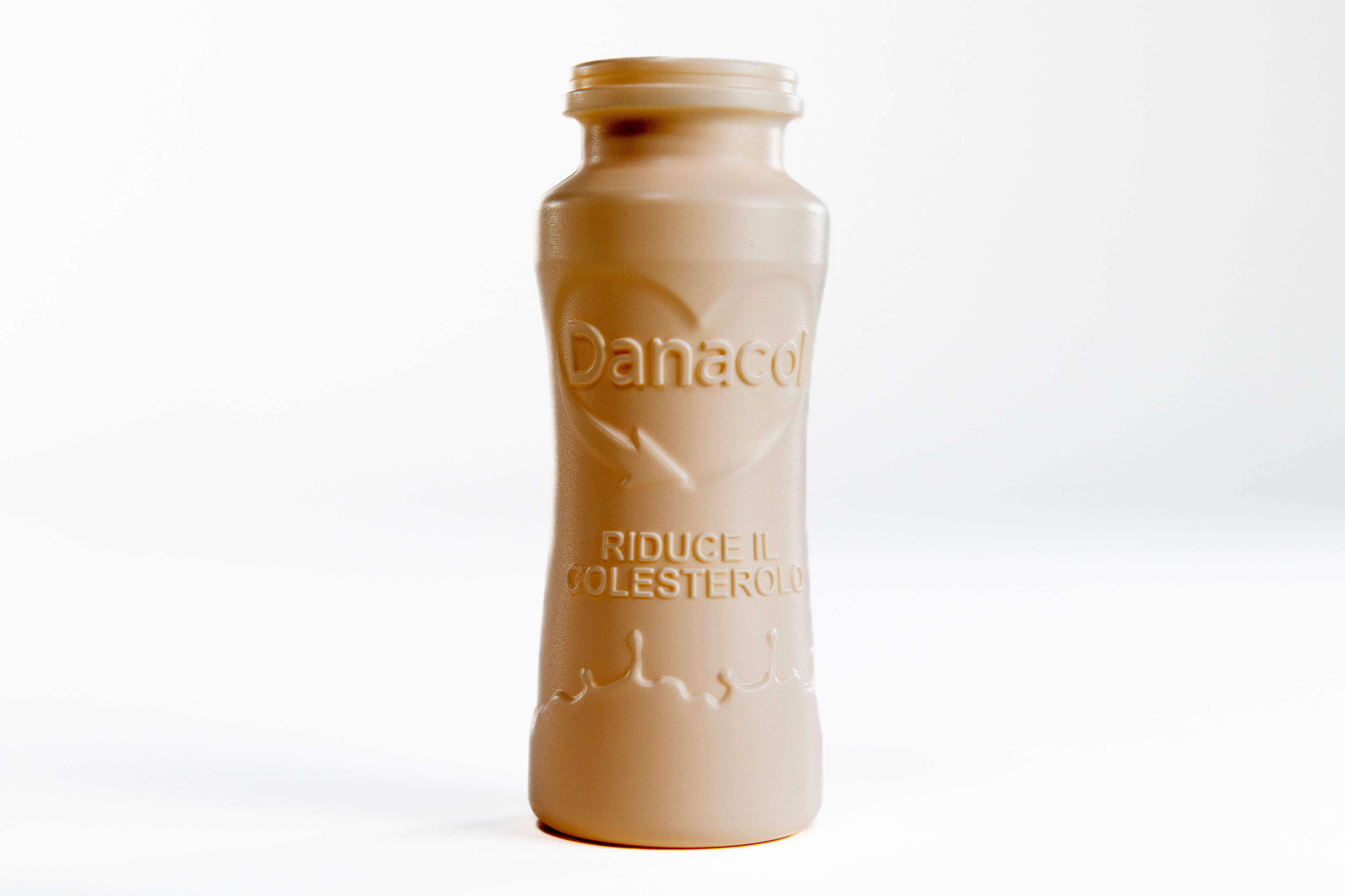 Recyclable and Label-Less Danacol Bottle